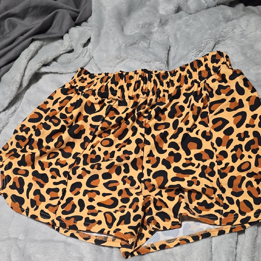 Leopard Print Women's Shorts